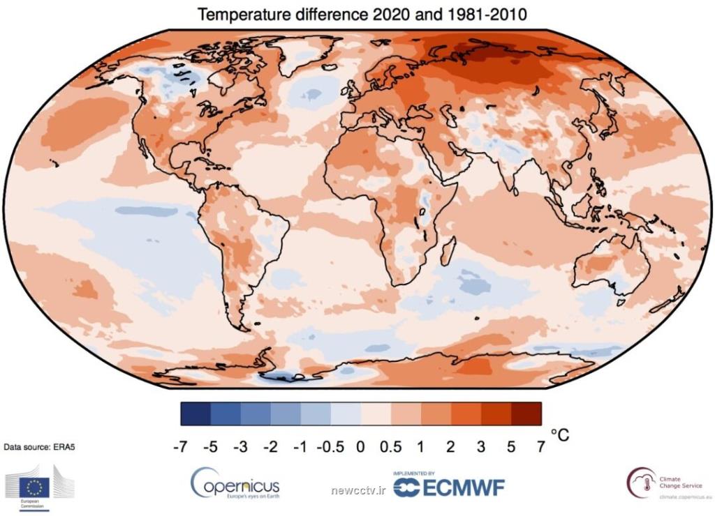 2020 ركورد گرمای زمین در سال 2016 را تكرار كرد